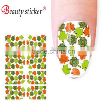 clover nail wraps four leaf clover dried flower nail sticker for art