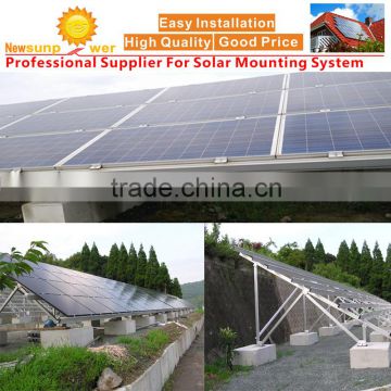 250W 4X10 Aluminum Solar Ground Mounting System