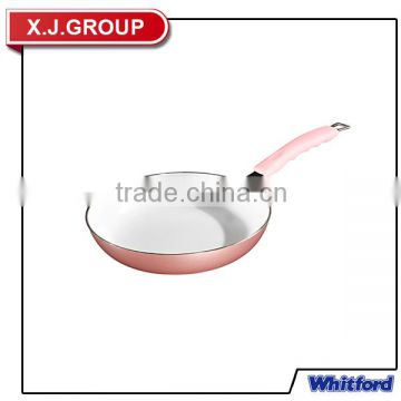 Cookware fry pan with silicone wrapped handle