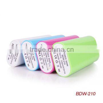 High capacity portable power bank 5600mAh with external battery