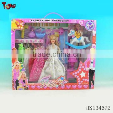 girl with clothes movable dolls