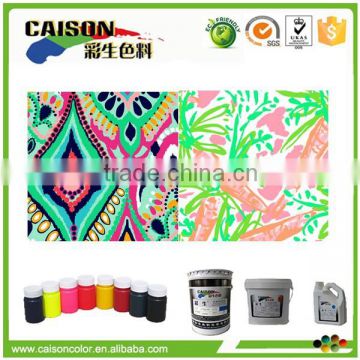 Fabric printing paste and ink for fabric coloring