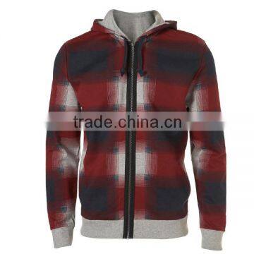 Red And White Color Snow Wear Mens Hoodies And Sweetshirts