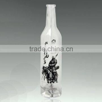 Sale sale cheap fermented milk frosted bottles printing liquor bottles beverage wine glass bottles