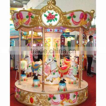Alibaba China New Products Children Games Cheap Kids Mini Carousel Used Double-deck Musical Carousel for Sale