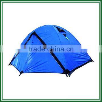 Blue mountain climbing tent