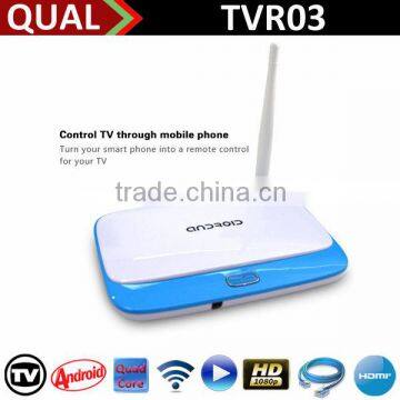 2014 Customize android smart tv box RK3188 1080P XBMC Remote Control 2.0M 5.0M Camera Optional B