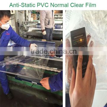 2016 China Supplier Anti-Static Transparent Transparency PVC Plastics Film For Packages