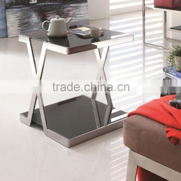 Glass centre living room side table