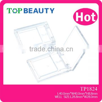 TP1824- Empty Plastic Clear Powder Compact Container