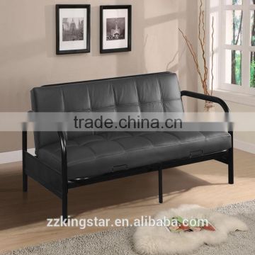 Hot sale living room furniture cheap single durable metal futon bed