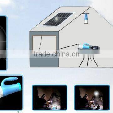 functional solar led emergency torch lighting with 300m Illuminating distance