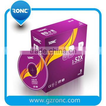 RONC 10/Pack 700MB CD-R In One 5.2mm Slim Jewel Case