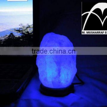 Himalayan Rock Salt USB Tiny BLUE Lamps NATURAL