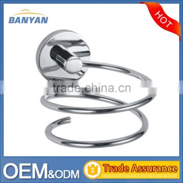 Stainless Steel Wall-Mounted Spiral HairDryer Holder