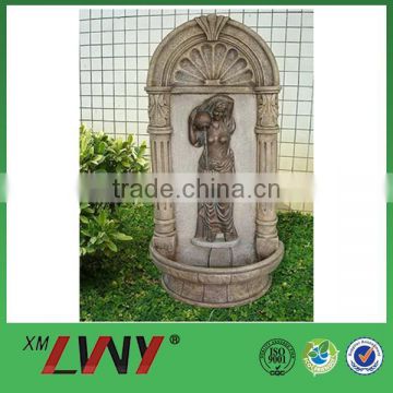Best quality classical woman pattern standing resin champagne fountain