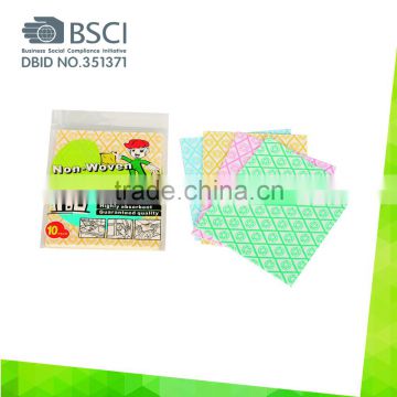 printed dish nonwoven wipe/all purpose clean wipe spunlace nonwoven disposable household cleaning wipes
