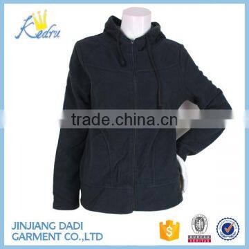 Wholesale Cheap Women Black Fleece Jacket