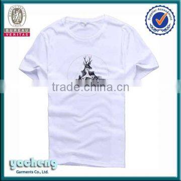 garment of white print cotton t-shirts wholesale china