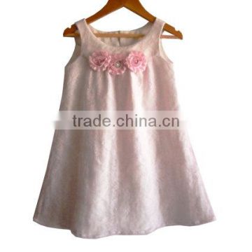 New arrival Baby Clothes wholesale Hot sale cheap 2017 Children's Boutique sleeveless summer baby girl dresses