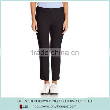 polyester with spandex ladies golf pants /slim fit golf trousers