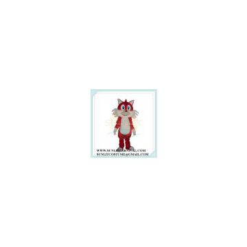 red fox mascot costume