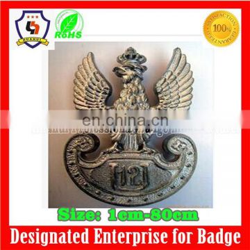 company/organization logo big badges, metal eagle badge attach on the wall (HH-badge-737)