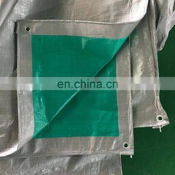 green silver pe tarpaulin sunshade cover shelter 90gsm