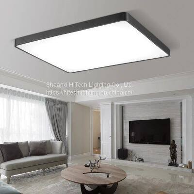 Rectangle Modern Led Ceiling Lights For Living Room Ultra-thin Black/White Chandelier Ceiling Lamp Fixtures Luminaria