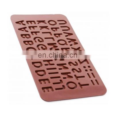 Customised  Alphabet Shape Silicone Chocolate Mold