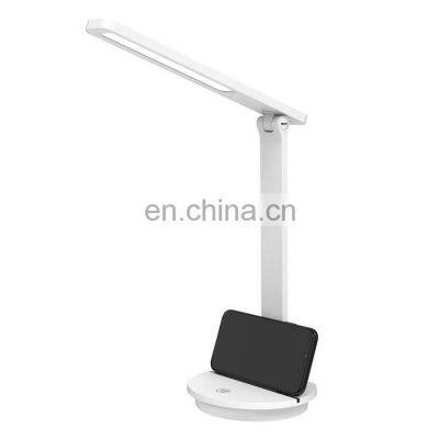 9WHigh-Grace Three Color Temperature Adjustment With USB Port Double Folding Upper 180 Degrees Mobile Phone Holder Function Lamp