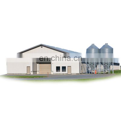 Professional Light Steel Structure Fabrication Poultry Processing Farm Warehouse