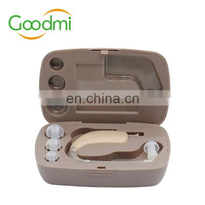 High power hear aid 4 channel audifonos para sordos best rechargeable hearing aid for seniors with 600 mah charging box