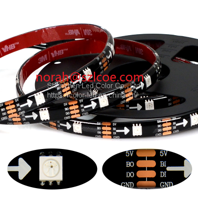 Addressable smart 5V LC8813 LED strip lights dream fullcolor running changing color IP65 waterproof led strip