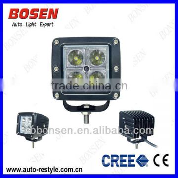 16W CREE flush offroad work light for tractor, forklift, off-road, ATV, excavator, heavy duty equipment etc.