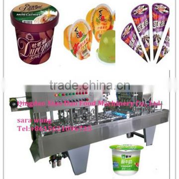 Automatic jally/yogurt / jam / ice cream cup Filling and sealing machine/+8615621096735/skype:sara.xiaodao                        
                                                Quality Choice