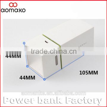 X100A White Glare Rectangle Power Bank 10400mah With Bright Led Flashlight For iPhone iPad Smartphone Made in China