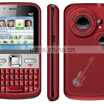 Unlocked Hot Q5 QWERTY Keypad mobile phone cheap q5 Two camera,Two flashlight,big speaker with TV, WIFI