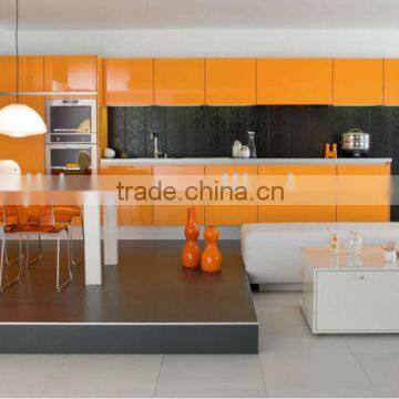 Colorful Modern Kitchen Set With Island DJ-K241