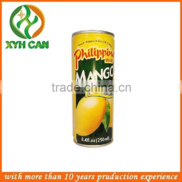 180ml-250ml slim tall tin beverage can