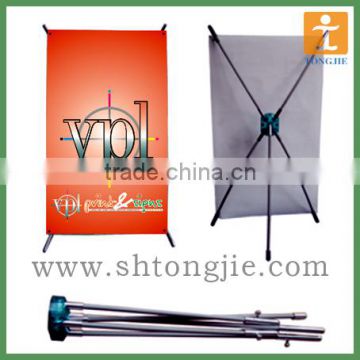 Model steady floor x stand banner