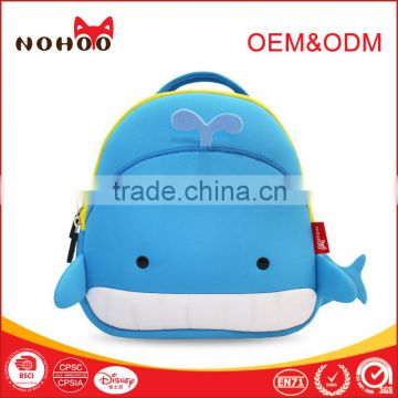 Environmental neoprene school bag ,light weight kids cartoon backpack