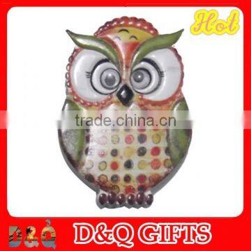 Hot selling Poly resin owl shaped fridge magnets