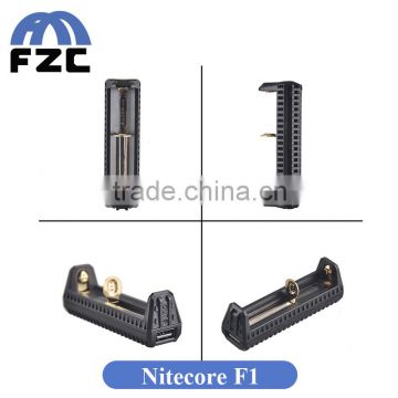 FZC Wholesale Fast Shipping 100% Authentic Nitecore F1 USB Intelligent Charger 18650 Battery Charger Up To 1000mah Fast Charger