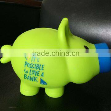 plastic vinyl bank promotion gift piggy money box