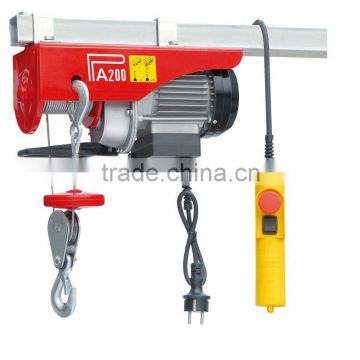 PA200A 100/200kg Max. Capacity Electric Hoist with 18m Extended Wire Rope