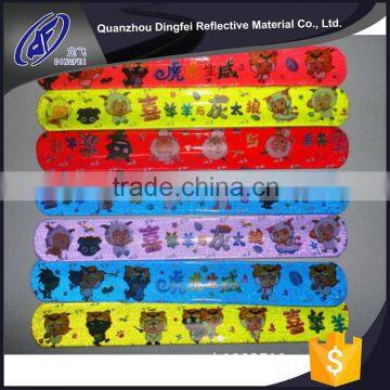high quality cheap new design cheap and hot sale reflective slap band