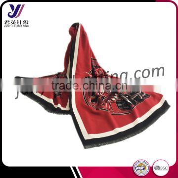 High quality fashion flower woven infinity scarf pashmina scarf wholesale china (can be customized)