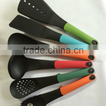 2015 popular sale 6 pcs set nylon kitchen utensils non-stick set with high quality food garde