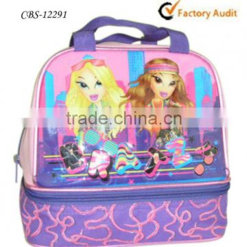 2013 Fashion girl children cooler lunch bags